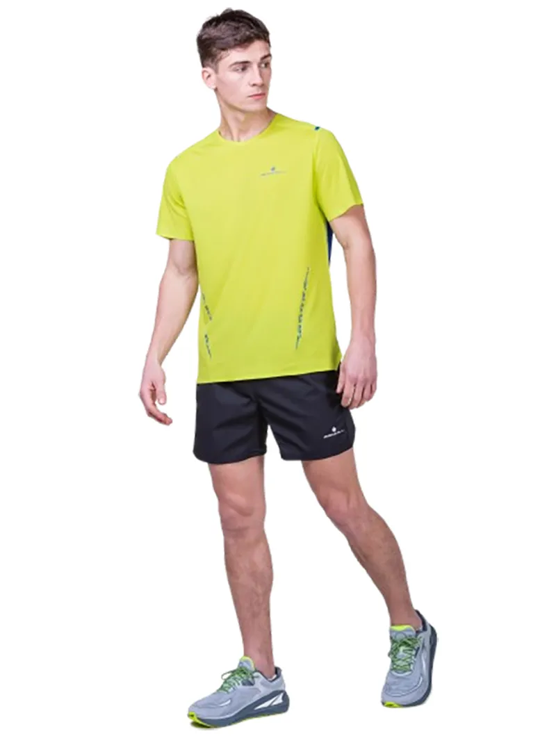 Ronhill Men's Tech 5inch Short All Black-2