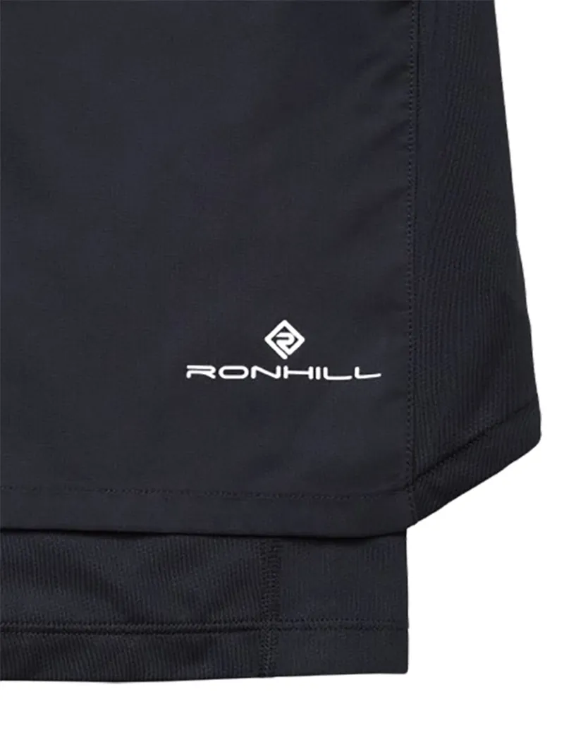 Ronhill Men's Tech 5inch Twin Short All Black-5