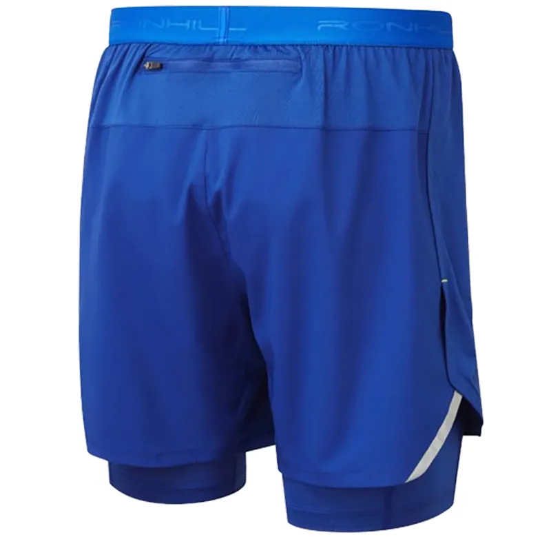 Ronhill Men's Tech 5inch Twin Short Ocean/Citrus-1