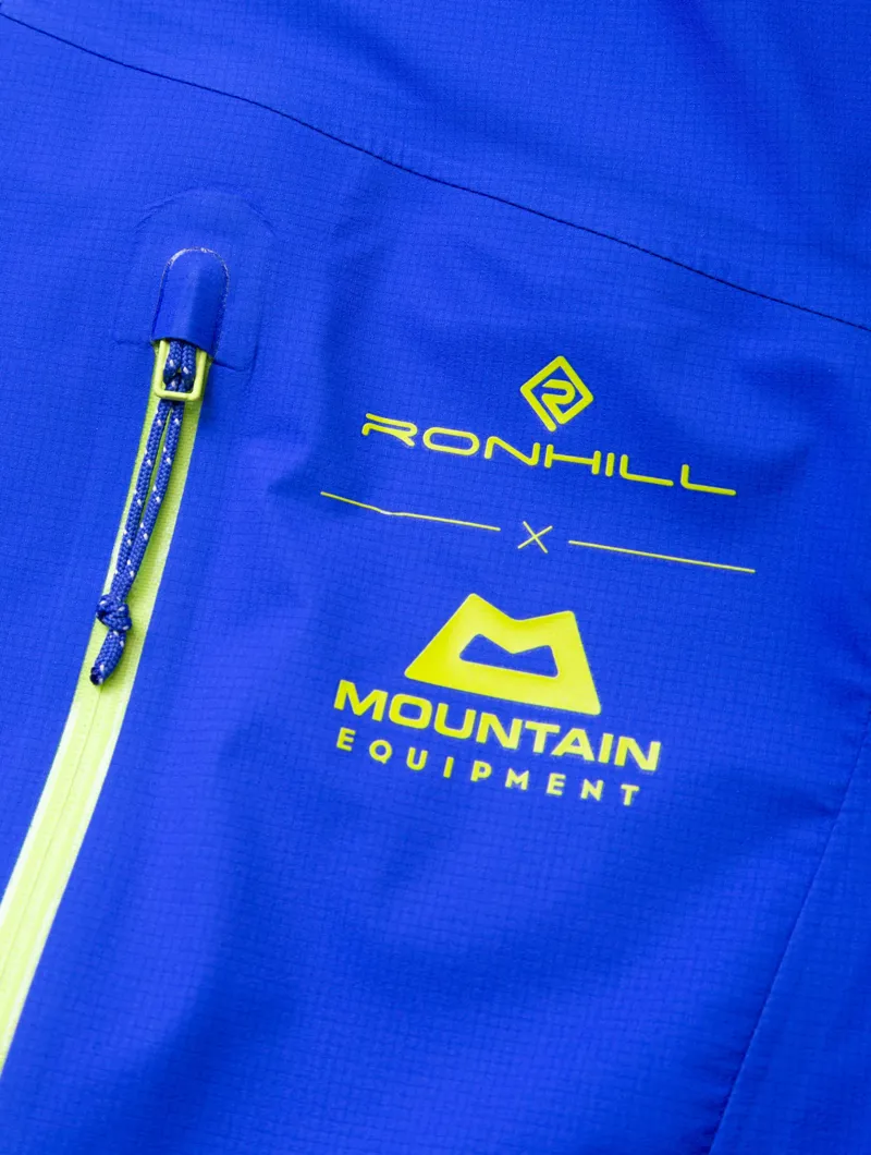 Ronhill Men's Tech Gore-Tex Mercurial Running Jacket Azurite/Citrus-7