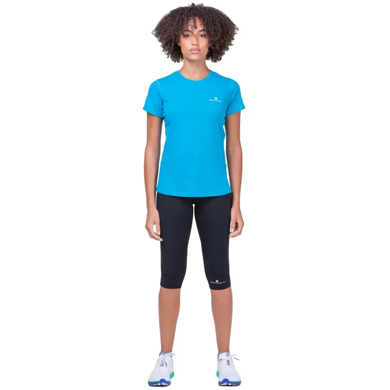 Ronhill Women's Core S/S Tee Azure/Bright White-2