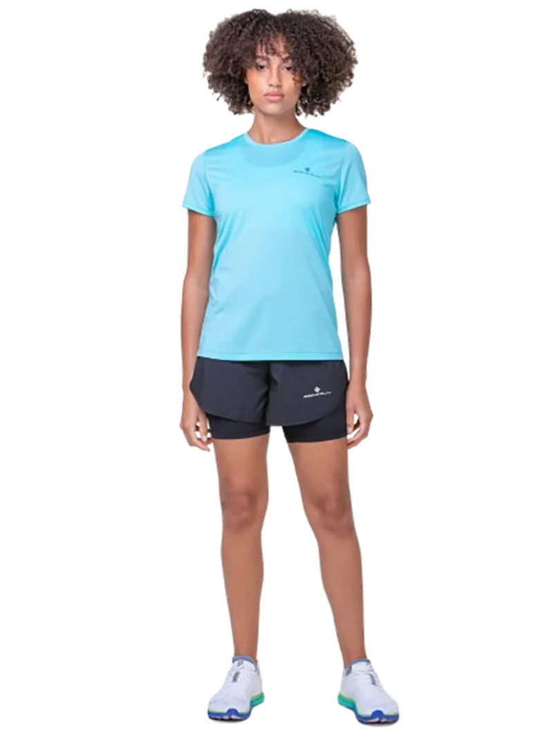 Ronhill Women's Tech S/S Tee Aquamint/Electric Blue-2