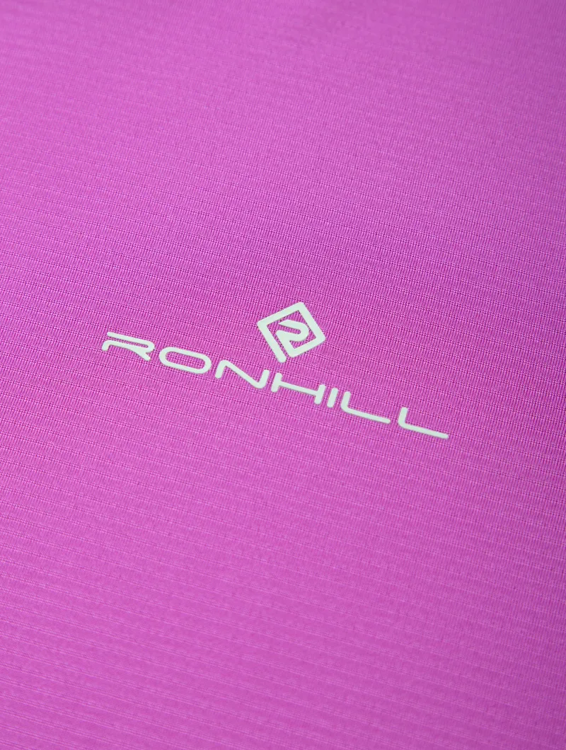 Ronhill Women's Tech S/S Tee Fuchsia/Honeydew-4
