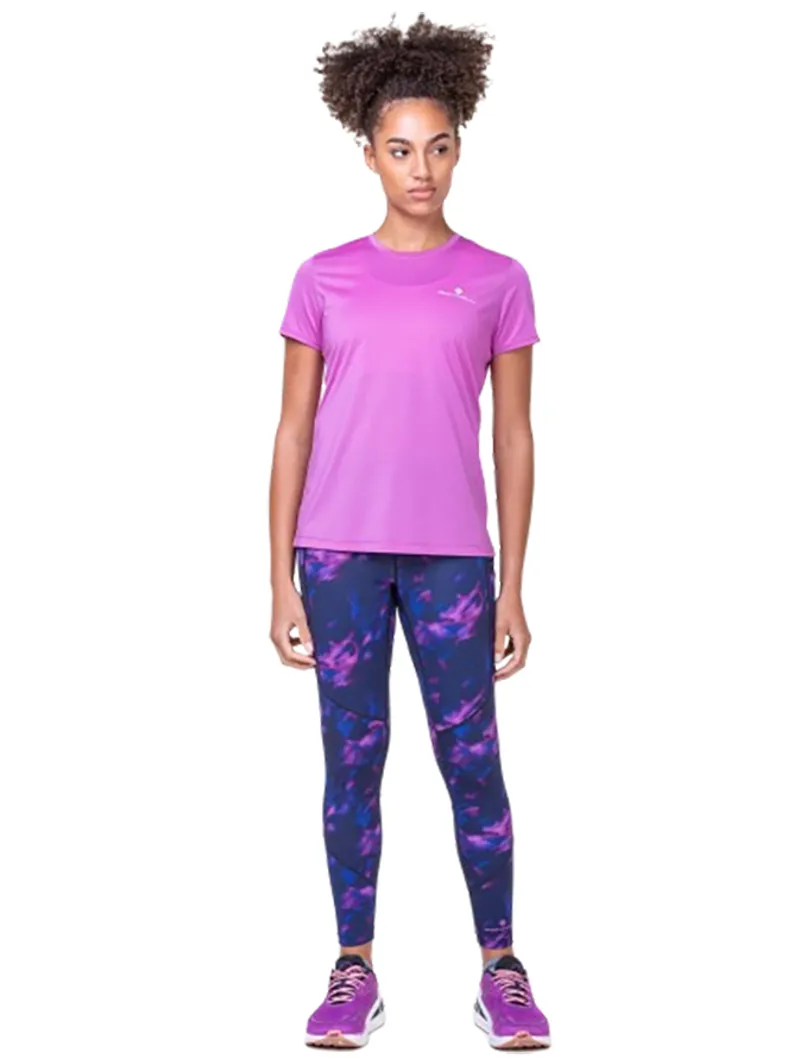 Ronhill Women's Tech S/S Tee Fuchsia/Honeydew-2