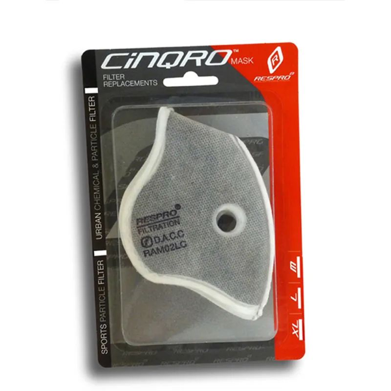 Respro Cinqro Urban Filter 2 Pack in Grey