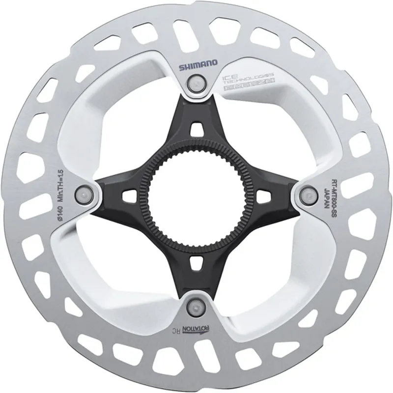Shimano Deore RT-MT800 Ice Tech 203 mm Disc Rotor with Internal Lockring