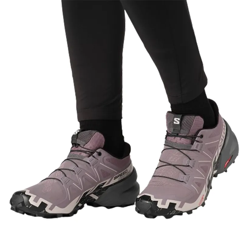 Salomon Women's Speedcross 6 Moonscape/Black/Ashes Of Roses-6