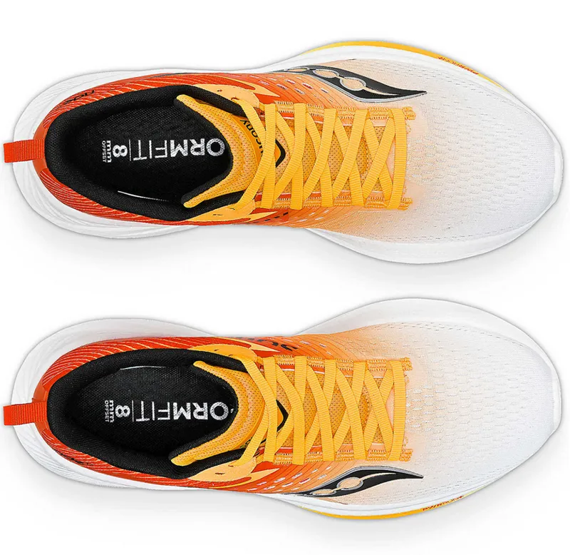 Saucony Men's Ride 17 White/Vizgold-4