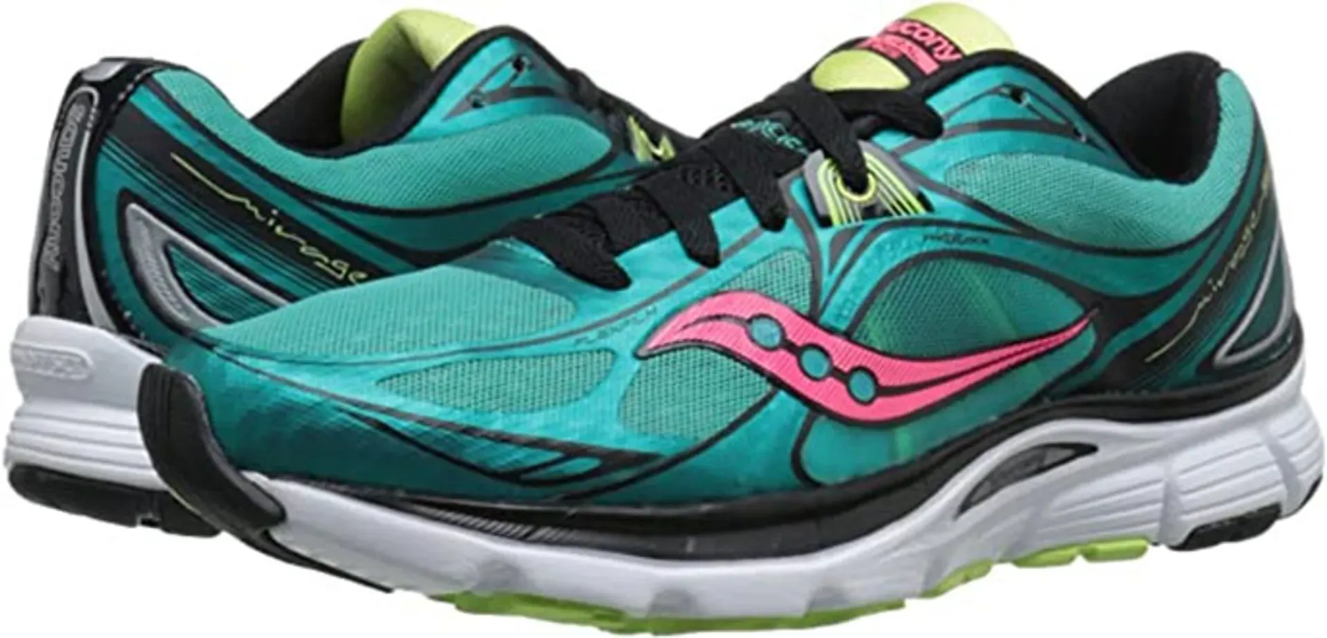 Saucony Women s Mirage 5 Green Coral UK 9