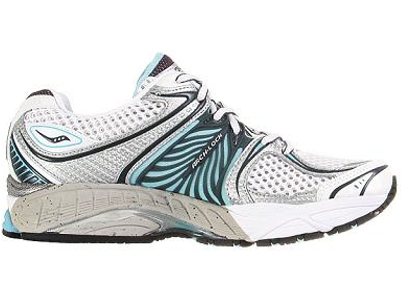 Saucony Women's Progrid Hurricane 12 White/Silver/Blue UK5-1