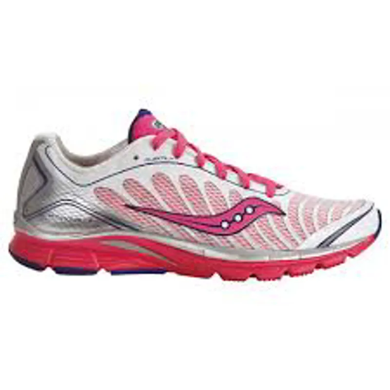 Saucony Women's Progrid Kinvara 3 White/Pink/Blue UK 5.5-1