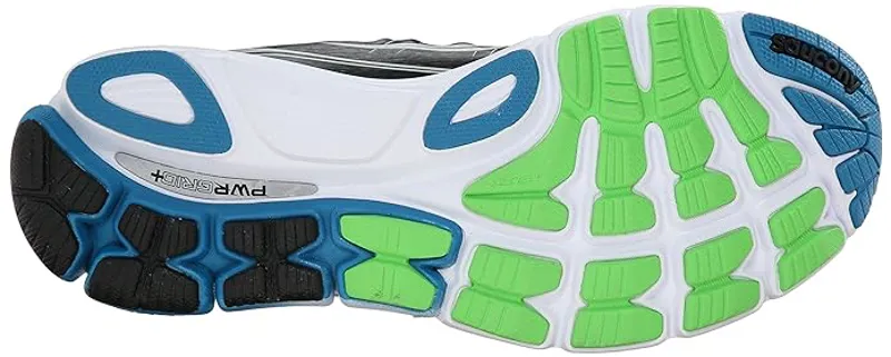 Saucony Men's Triumph ISO Grey/Black/Slime UK 6.5-5