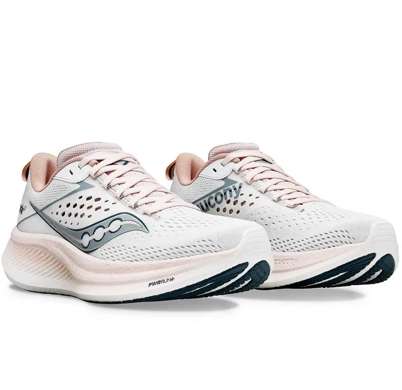 Saucony Women's Ride 17 White/Lotus-2