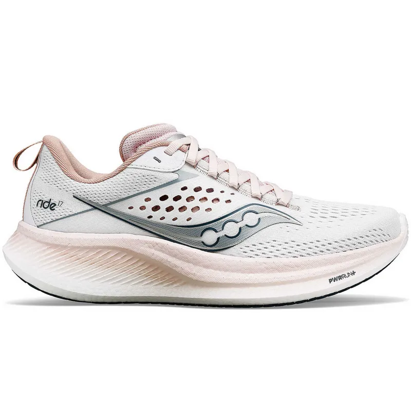 Saucony Women's Ride 17 White/Lotus