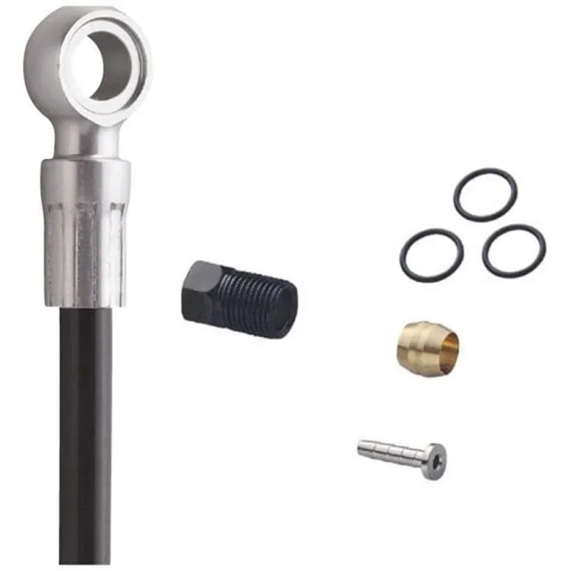 Shimano SM-BH90 XTR/XT/SLX Disc Brake Cuttable Hose Straight Banjo Rear Black