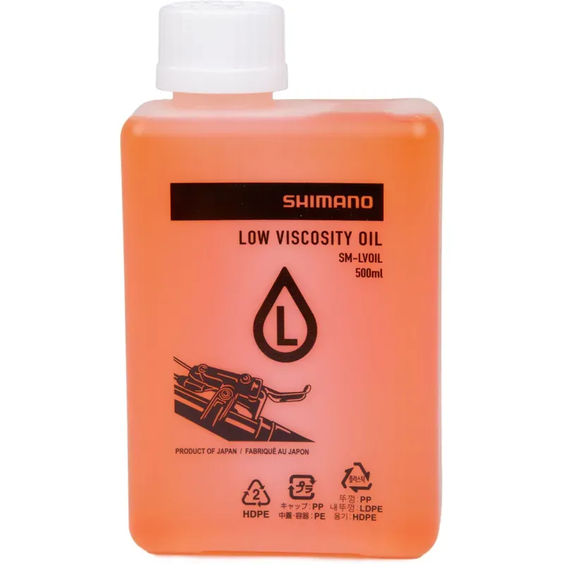 Shimano Brake Fluid Low Viscosity Mineral Oil 500ml Yellow