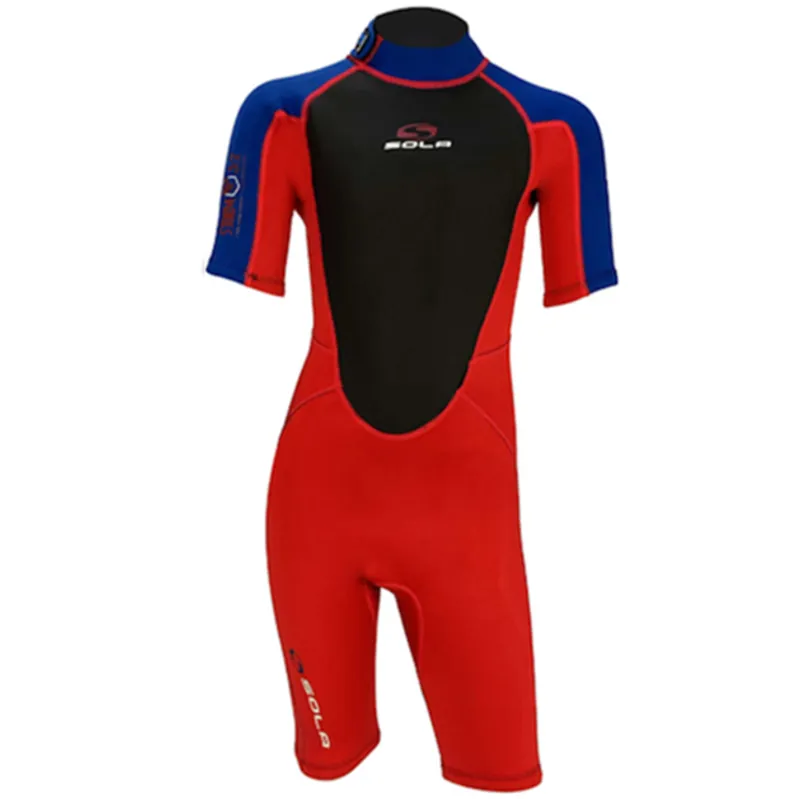 Sola Storm 3/2 Kids Shortie Red/Blue