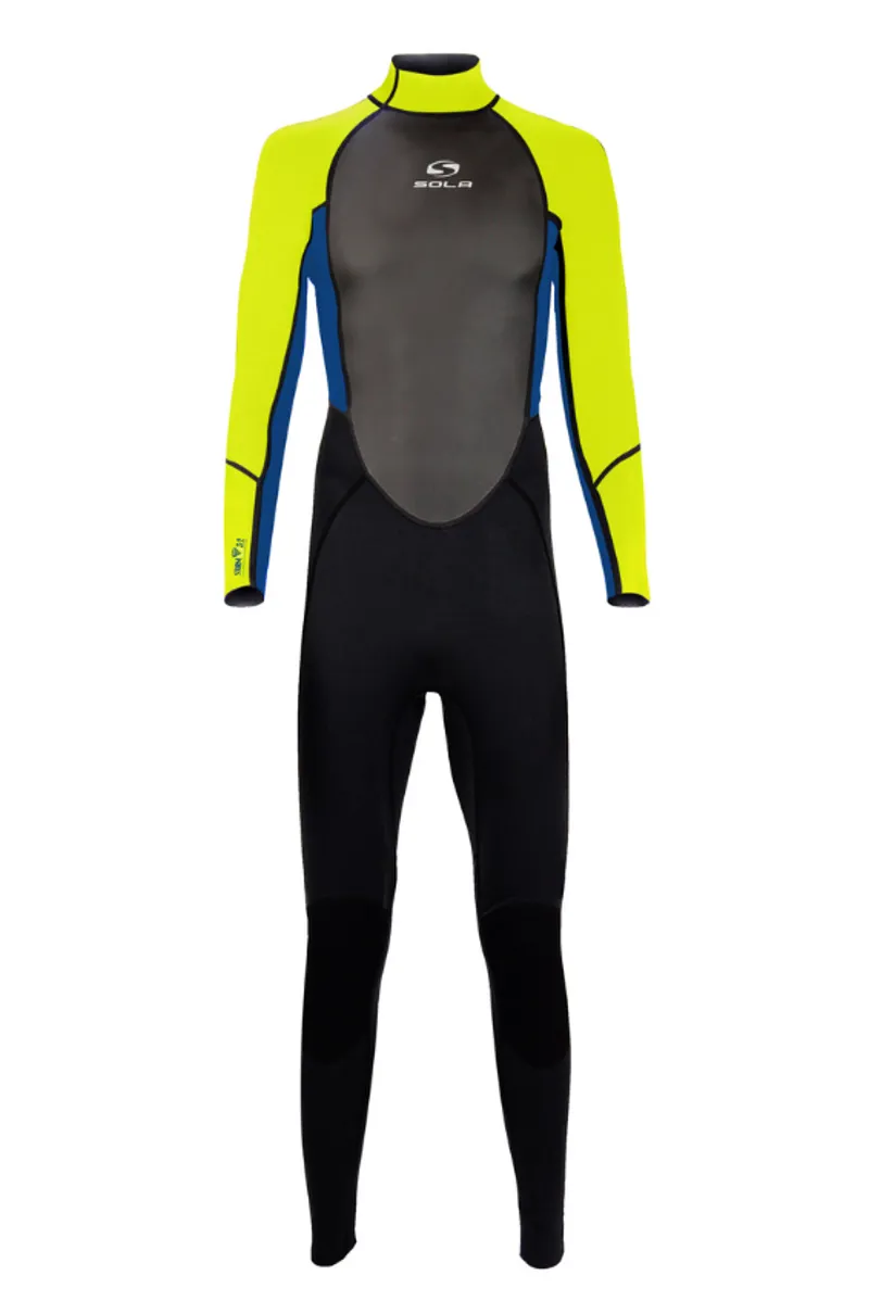 Sola Storm Kids 3/2 Full Wetsuit Navy/Lime