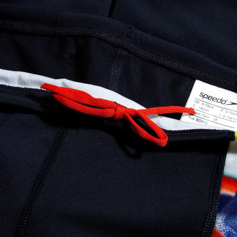 Speedo Boys Digital Allover Panel Jammer Black/Red/Multi-4