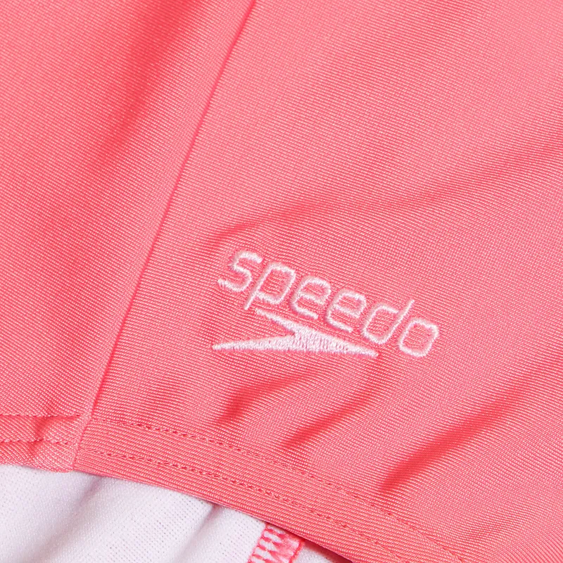 Speedo Girls Long Sleeve Swimsuit Pink-2