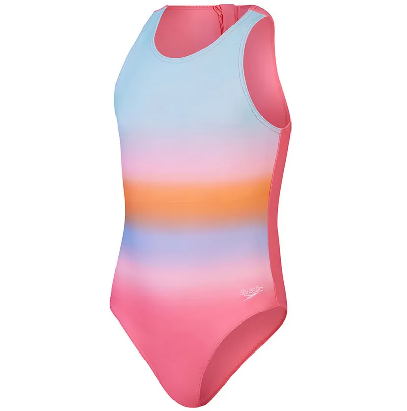 Speedo Girls Placement Digital Hydrasuit Pink