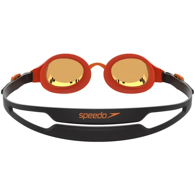 Speedo Hyrdropure Mirror Junior Goggles Orange/Gold-2