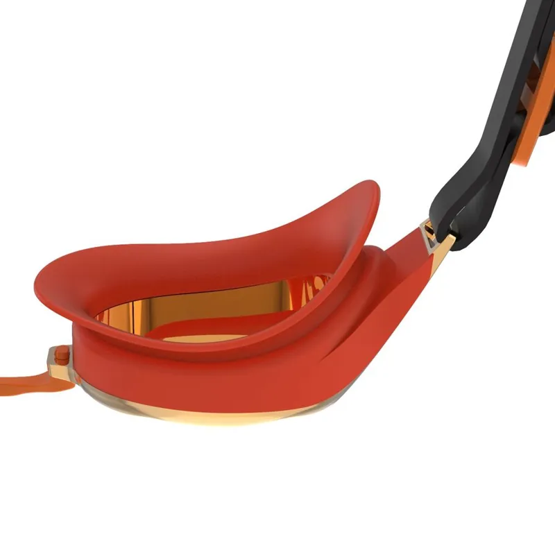 Speedo Hyrdropure Mirror Junior Goggles Orange/Gold-1