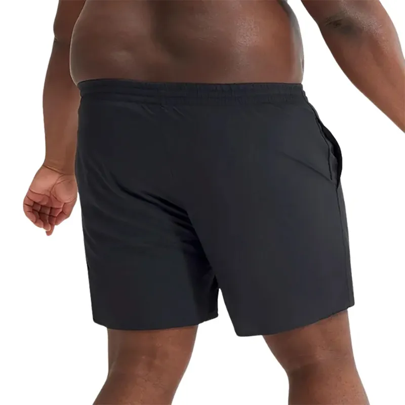 Speedo Men's Plus Size Essential 16 inch Watershort Black-2