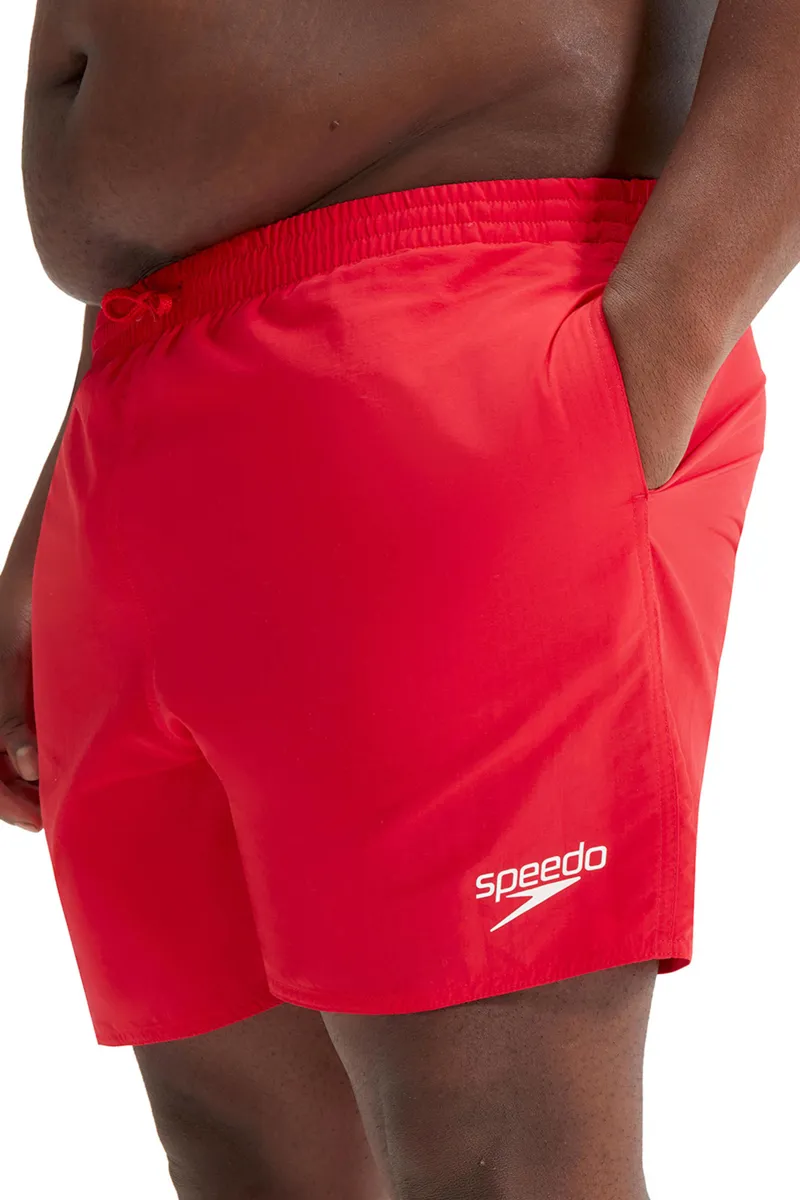 Speedo Men's Plus Size Essential 16 inch Watershort Red-4