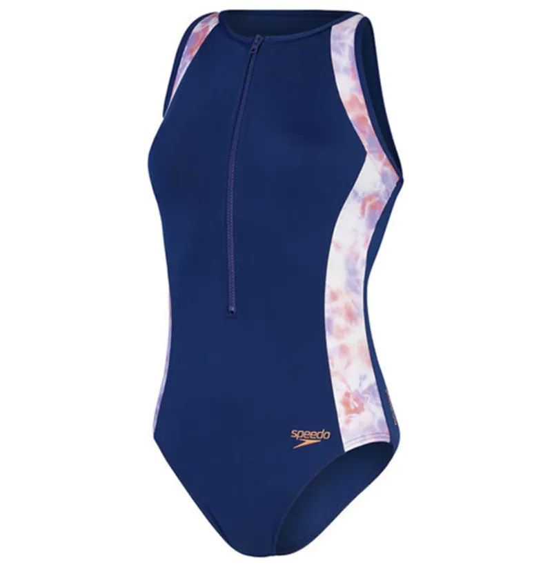 Speedo Panel Hydrasuit Swimsuit Blue/Purple