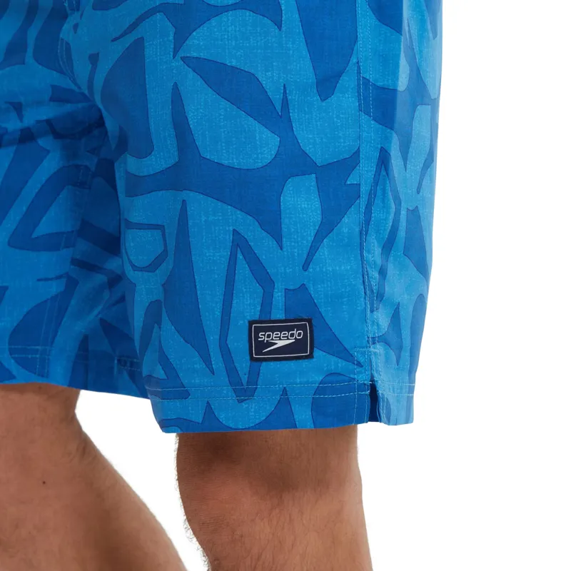 Speedo Printed Bondi Basin Boardshort 20inch Sevres Blue-5