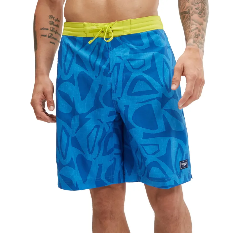 Speedo Printed Bondi Basin Boardshort 20inch Sevres Blue-2