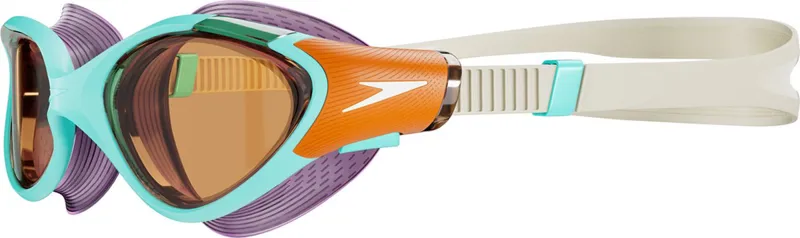 Speedo Women's Biofuse 2.0 Fit Goggles Blue/Orange-3