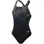 Speedo Women's Digital Printed Medalist Swimsuit Black