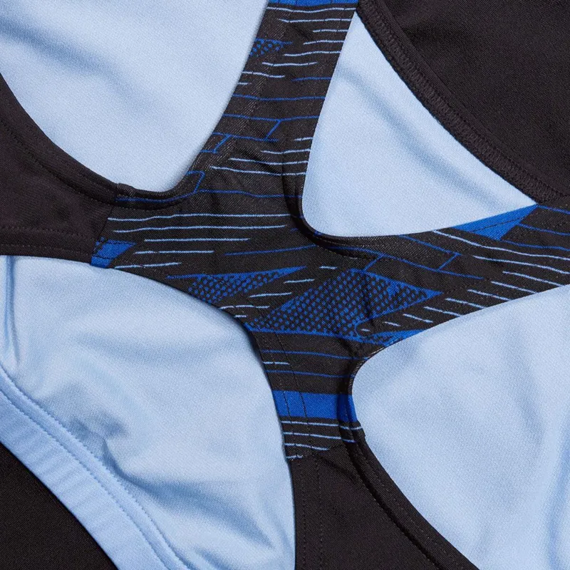 Speedo Women's HyperBoom Splice Legsuit Black/True Cobalt/Curious Blue-8