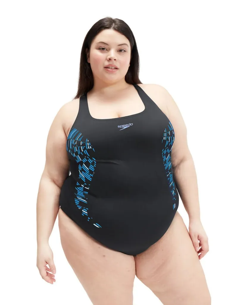 Speedo Women's Placement Medalist 1 Pc + Navy/Blue-2
