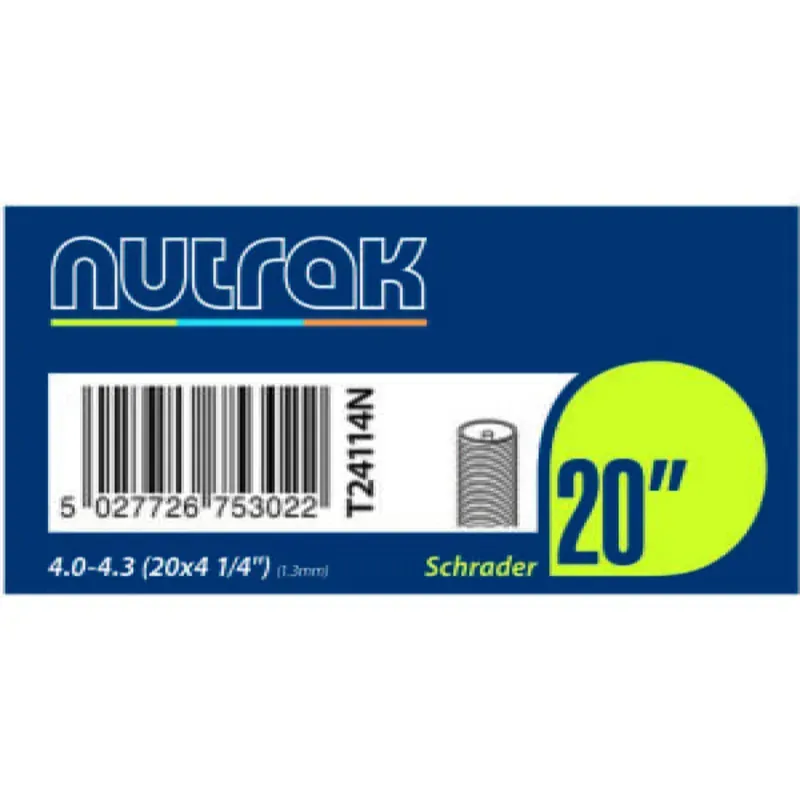 Nutrak Schrader Valve Inner Tube 20 Inch-2