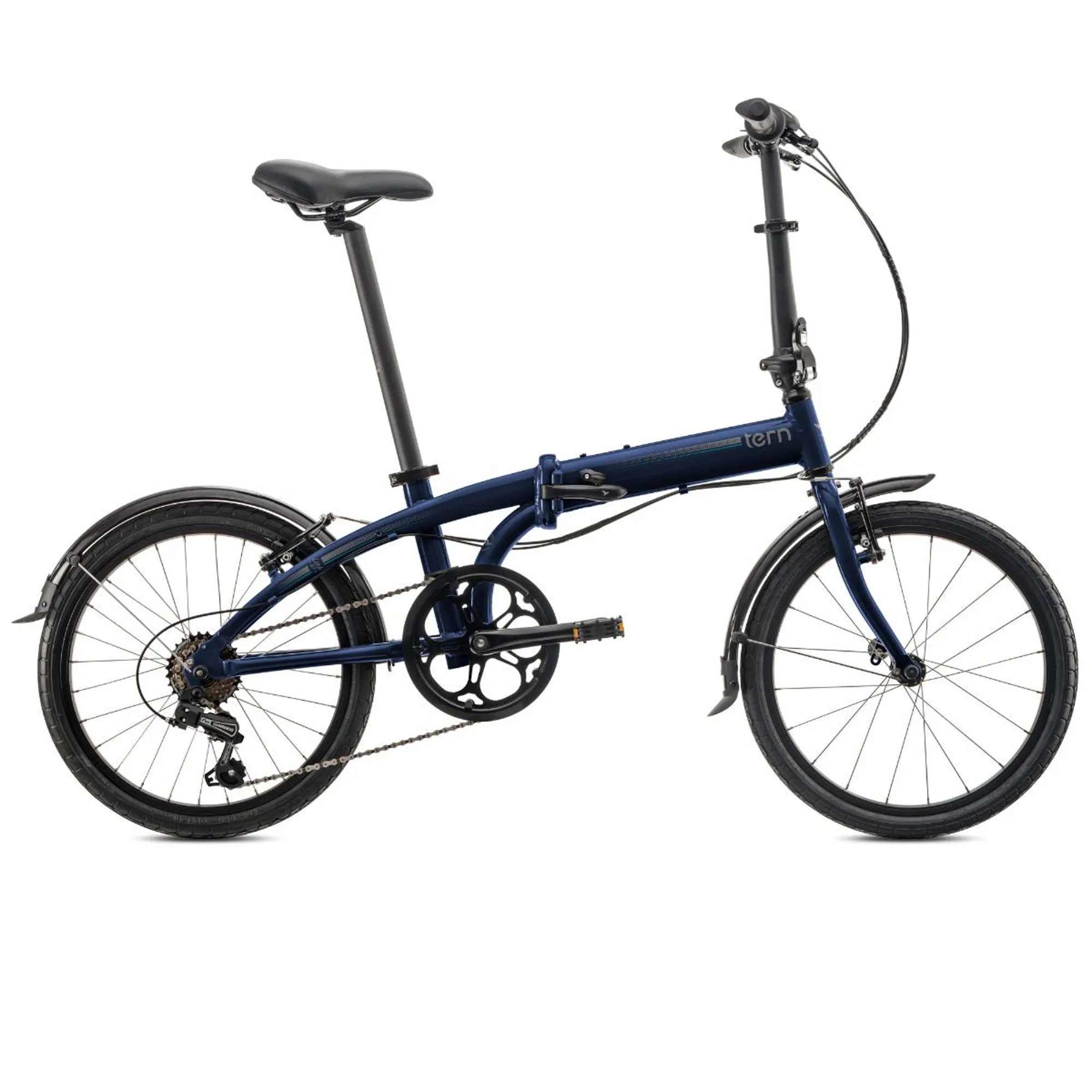 Tern Link B7 Folding Bike in Blue