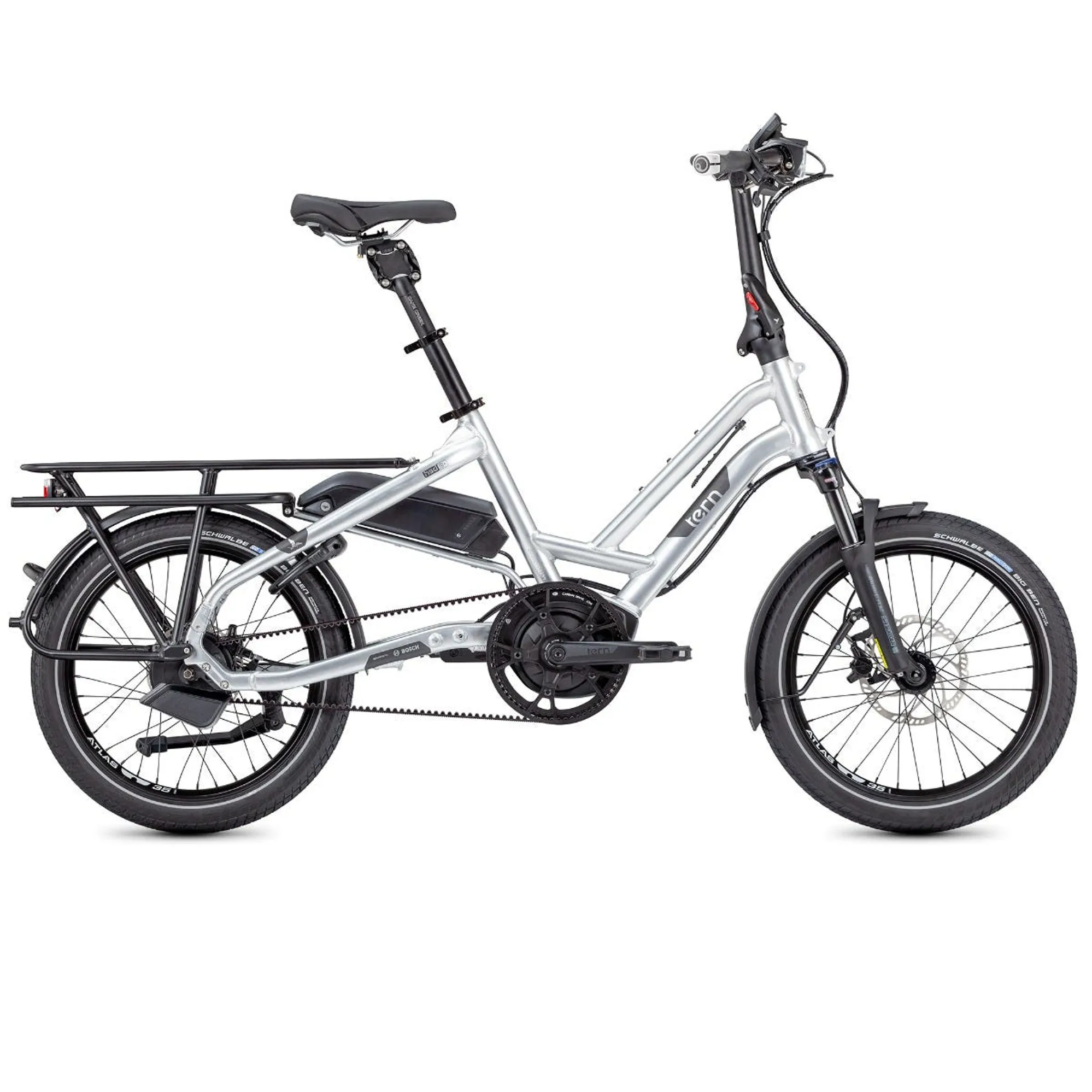 Tern HSD S+ Performance Cargo eBike in Silver
