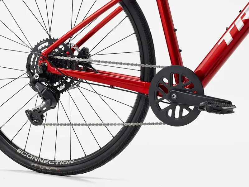 Trek FX 2 Stepover Hybrid Bike in Fury Red-4