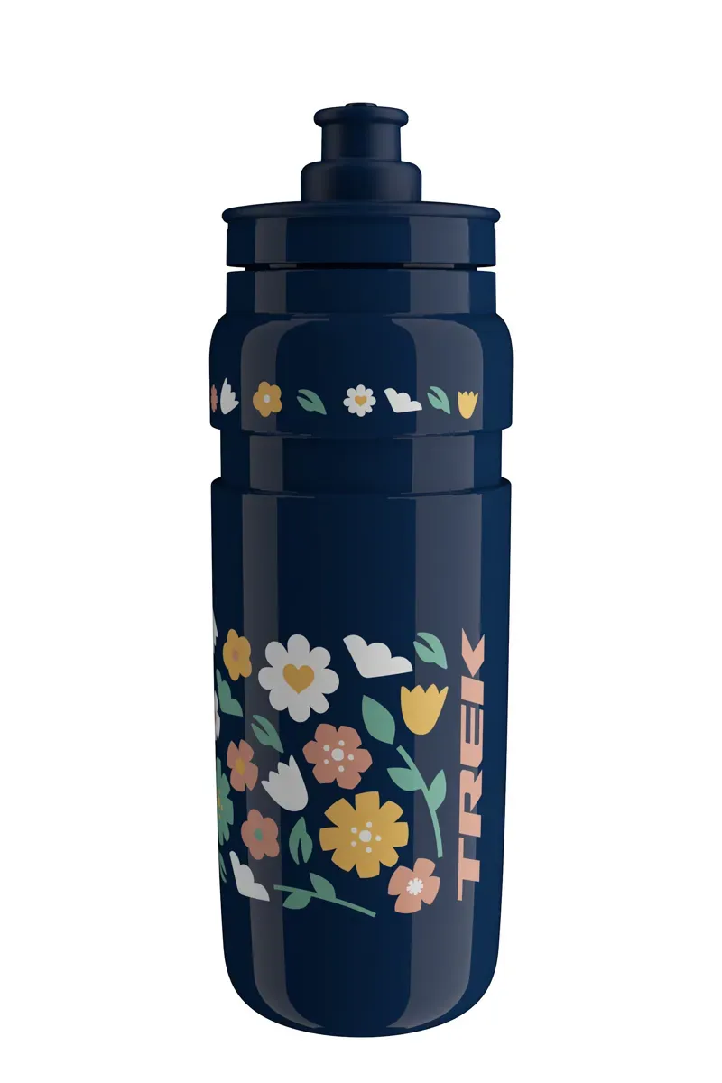 Trek Fly Floral 740ml Water Bottle in Dark Blue