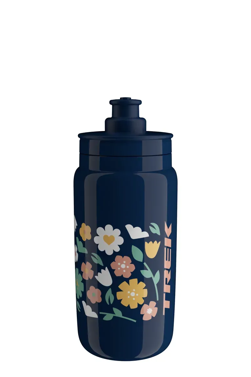 Trek Fly Floral 550ml Water Bottle in Dark Blue