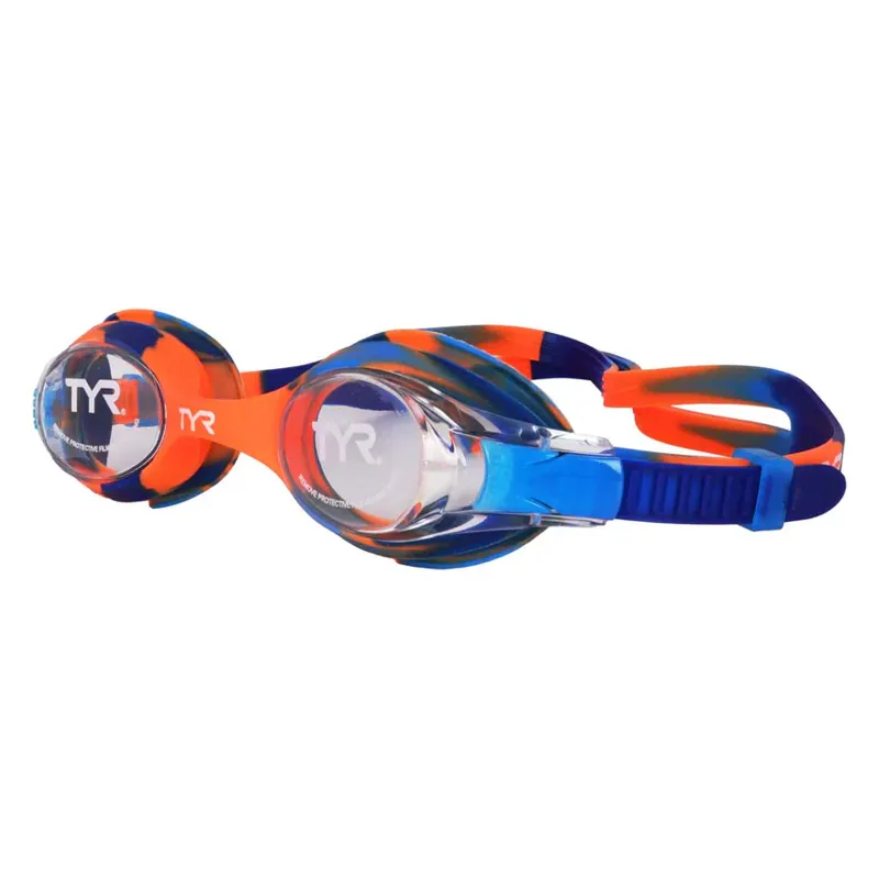 Tyr Swimple Tie Dye Kids Goggles Blue/Orange