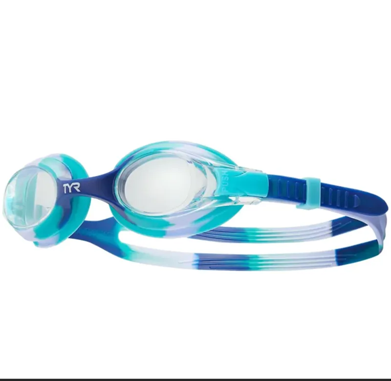 Tyr Swimple Tie Dye Kids Goggles Clear/Purple