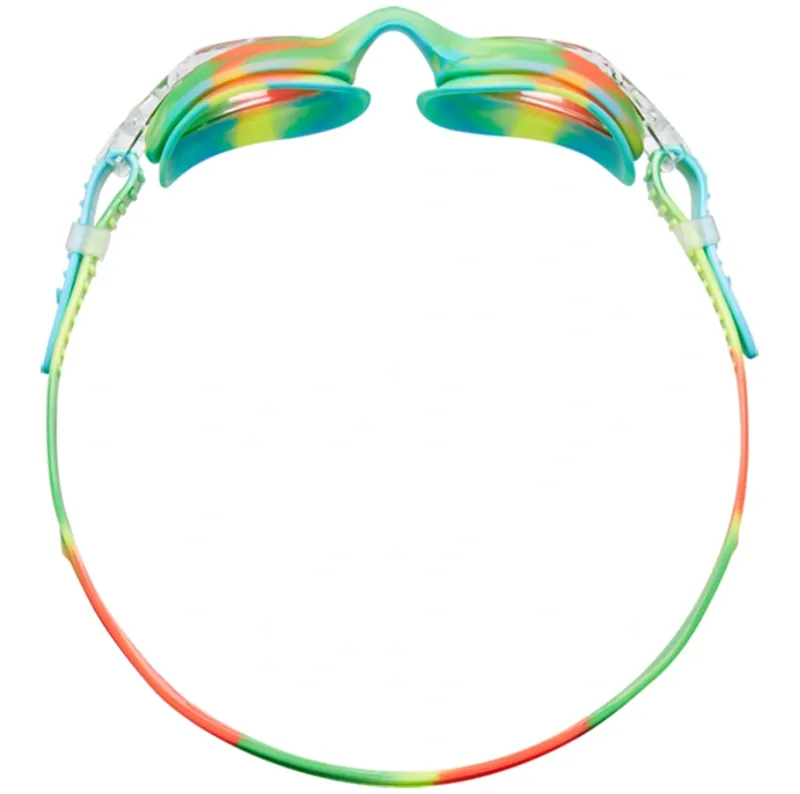 Tyr Swimple Tie Dye Kids Goggles Green/Orange-1