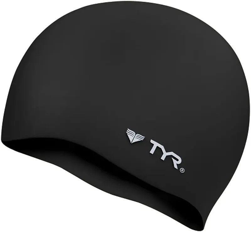 Tyr Wrinkle Free Silicone Swimming Cap Black