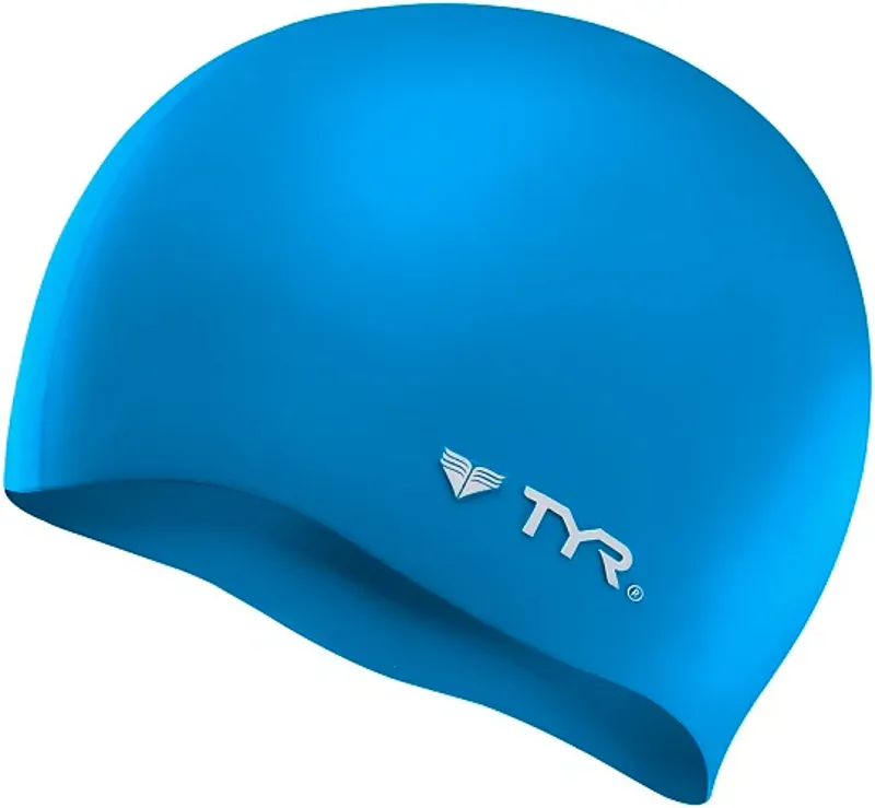 Tyr Wrinkle Free Silicone Swimming Cap Blue