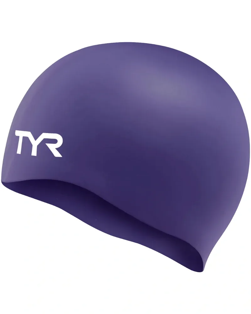 Tyr Wrinkle Free Silicone Swimming Cap Purple