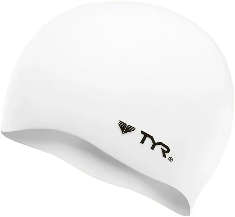 Tyr Wrinkle Free Silicone Swimming Cap White