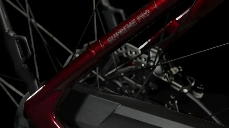 Cube Supreme Hybrid Pro 500 Electric Bike in Red/Black-6